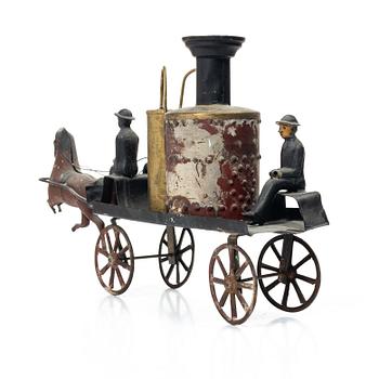 Hästdagen brandbil, troligen Charles Rossignol, Frankrike 1800-talets slut.