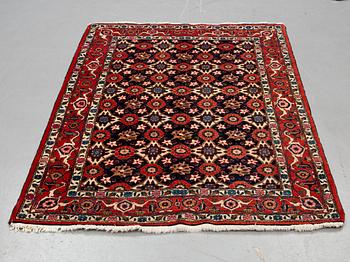 A rug, semi-antique/old, Veramin, ca 213 x 146 cm.