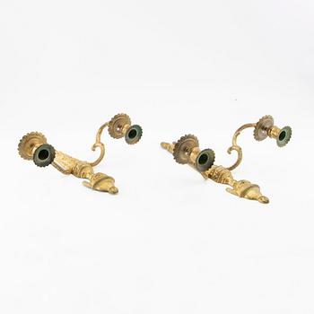 Wall appliqués, a pair in Louis XVI style, circa 1900.