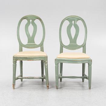 Stolar, 5+1 st, gustavianska,  svenska modellen, 17/1800-tal.