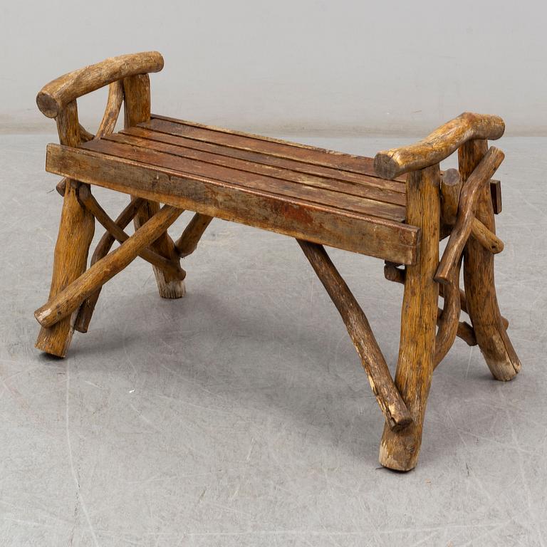 TRÄDSGÅRDMÖBEL, 5 delar, sk grenmöbel, 1900-tal.