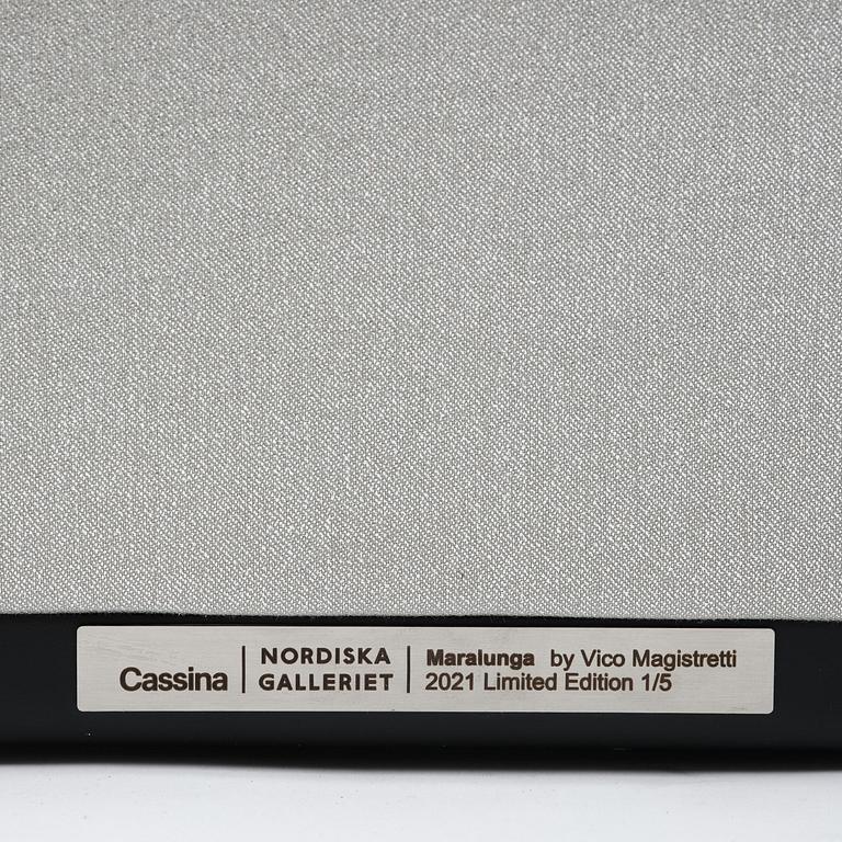 Vico Magistretti, fåtölj, "Maralunga 40 Nordiska Galleriet Limited Edition", ed. 1/5, Cassina, Italien, 2021.