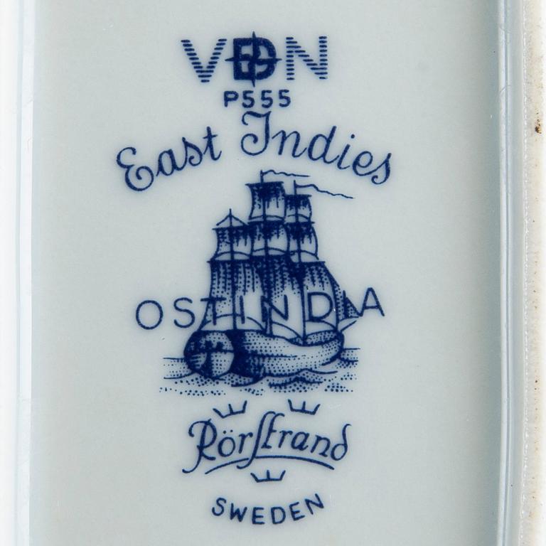 SERVIS, flintgods och porslin, "Ostindia", Rörstrand, 33 delar.