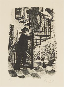 Lennart Jirlow, litografi, signerad och numrerad 23/60.
