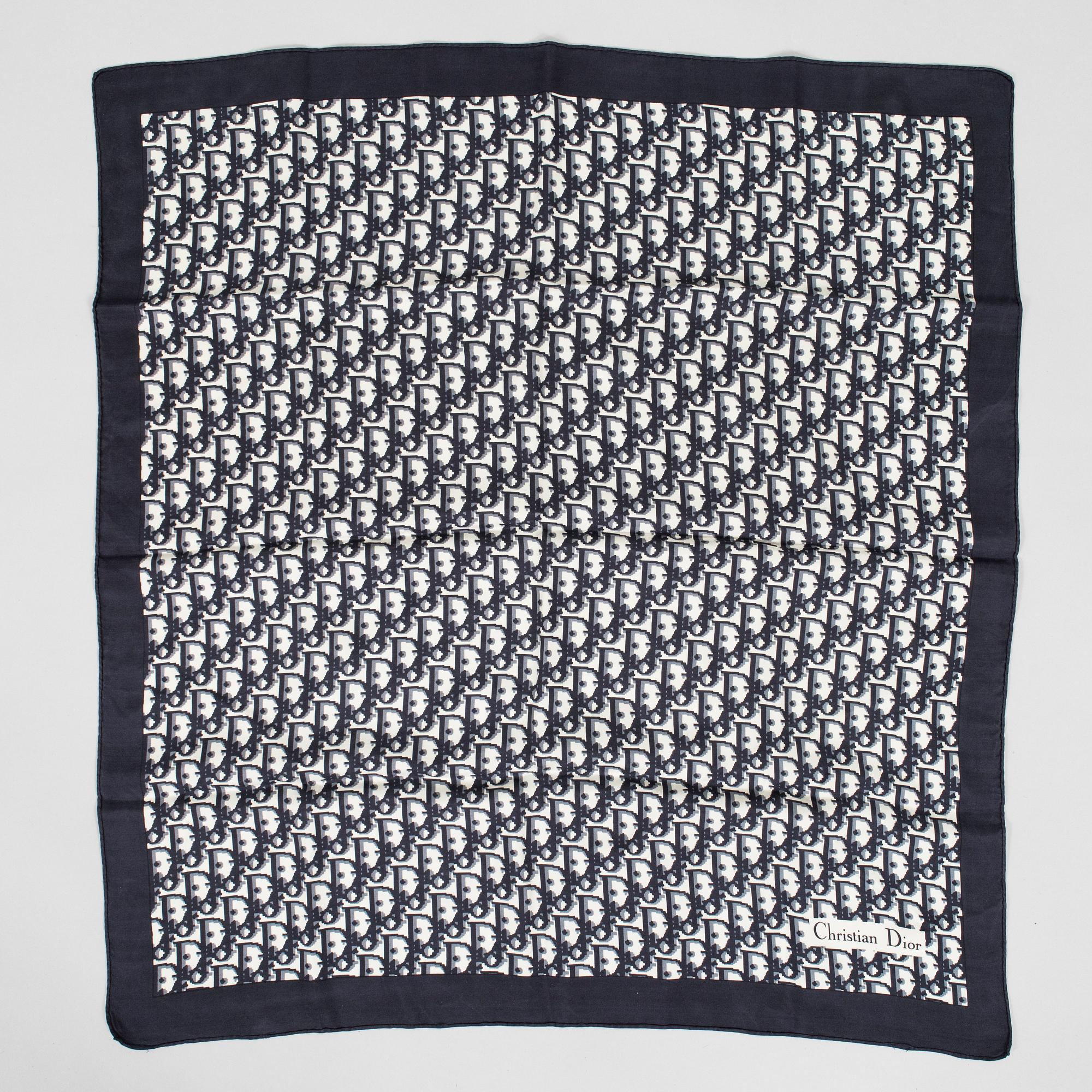 Christian Dior, a silk scarf and tie.