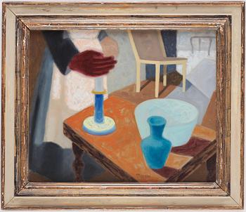 Stellan Mörner, "Interiör med figur".