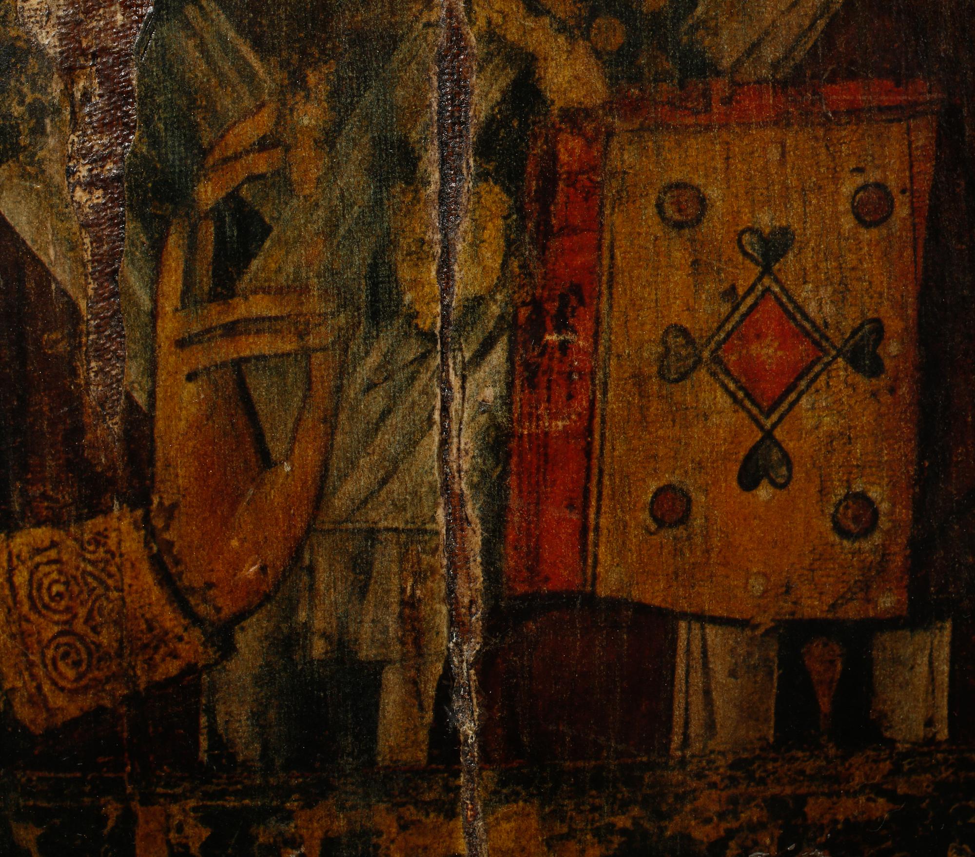 IKON, tryck på duk, 1800/1900-tal.