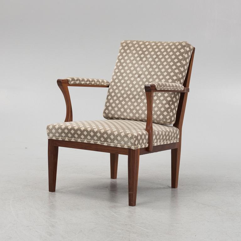 Josef Frank, a model 868 armchair, Firma Svenskt Tenn, Sweden.