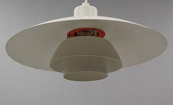 TAKLAMPA, "Ph lampa", Poul Henningsen för Louis Poulsen, Danmark, 1900-talets andra hälft, höjd ca 22 cm.