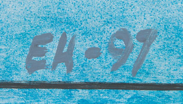 Erkki Hienonen, sekatekniikka, signeerattu ja päivätty -91.