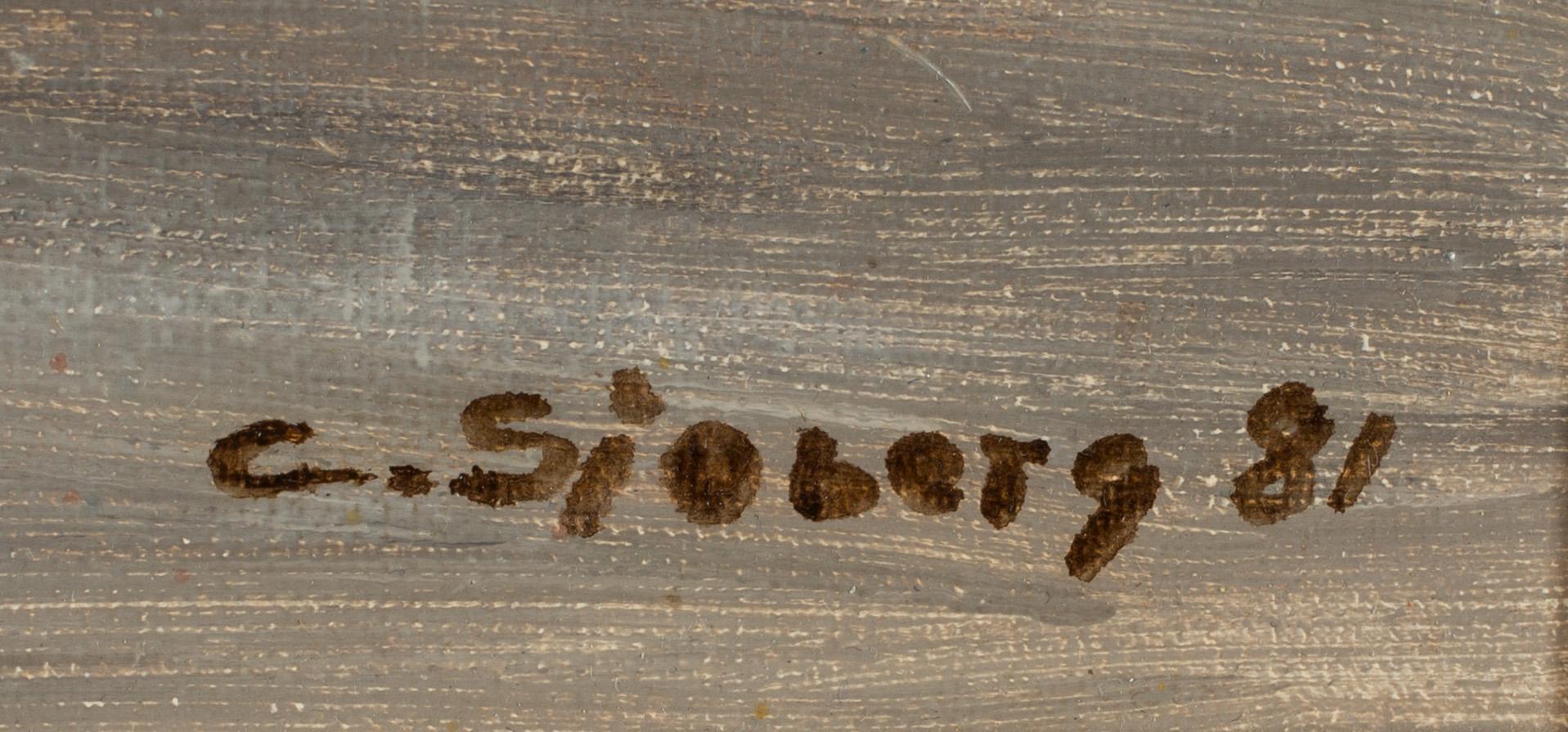 CURT SJÖBERG, olja på duk, signerad och daterad -81.