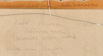 Erkki Hienonen, oil on canvas, signed and dated -74.