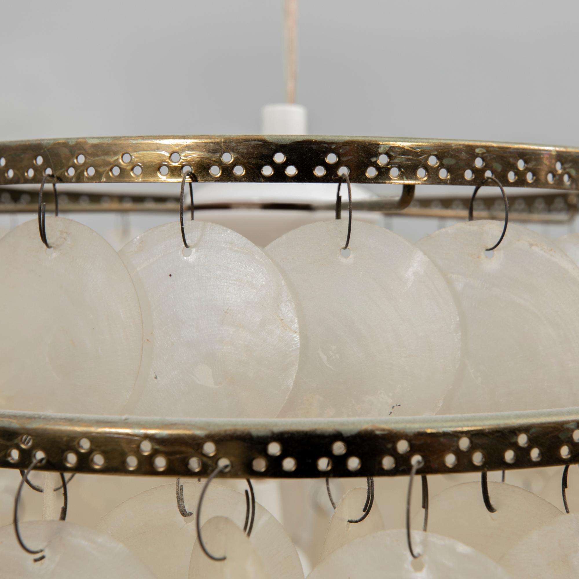 Shell lamp, 1970s.