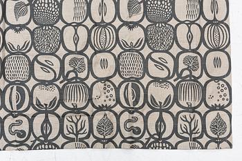 Stig Lindberg, Curtains, 6 lengths, in the “Fruktlåda” pattern.