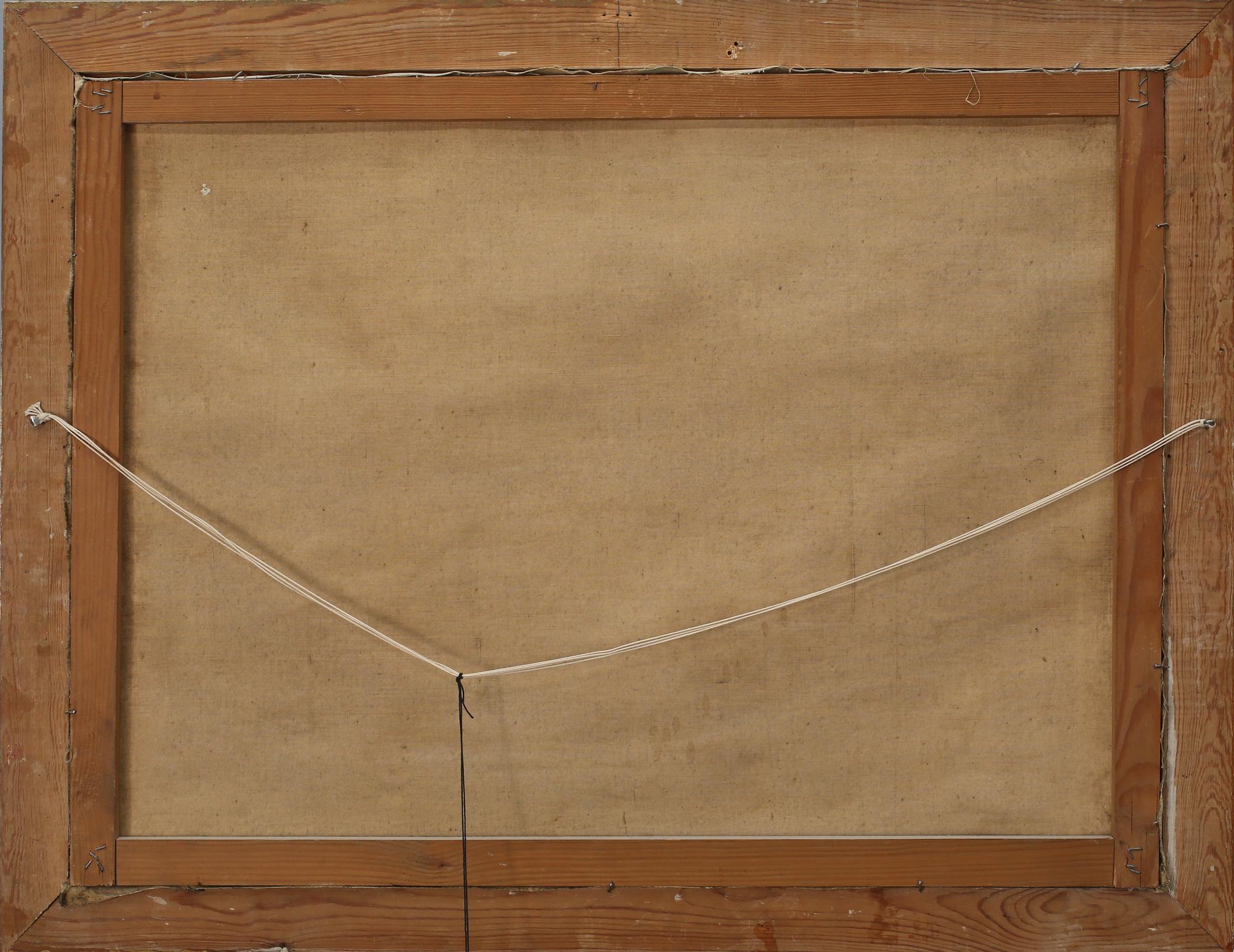 OKÄND KONSTNÄR, olja på duk, signerad J L Riddarsporre? och daterad 1894.