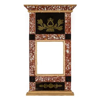 SPEGEL, sk glasmästarspegel, empirestil, 1800-tal.