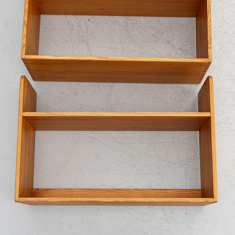 Børge Mogensen, three pine chelves, presumably Karl Andersson & Söner, second half of the 20th century.