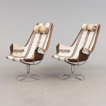 FÅTÖLJER, 1 par, "Jetson", Bruno Mathsson, Dux, 1900-talets andra hälft.