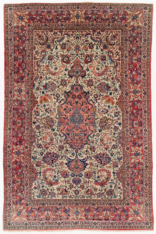 A semi-antique Isfahan carpet, central Iran, c. 325 x 210 cm.