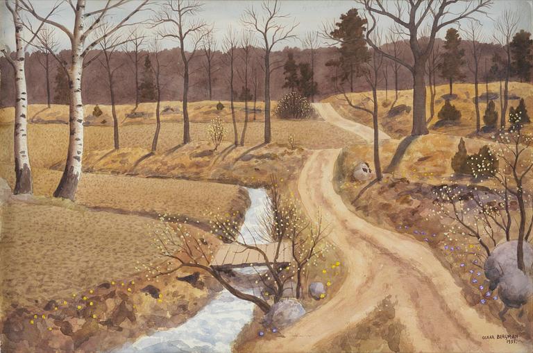 Oskar Bergman, "Vår vid Erstavik".