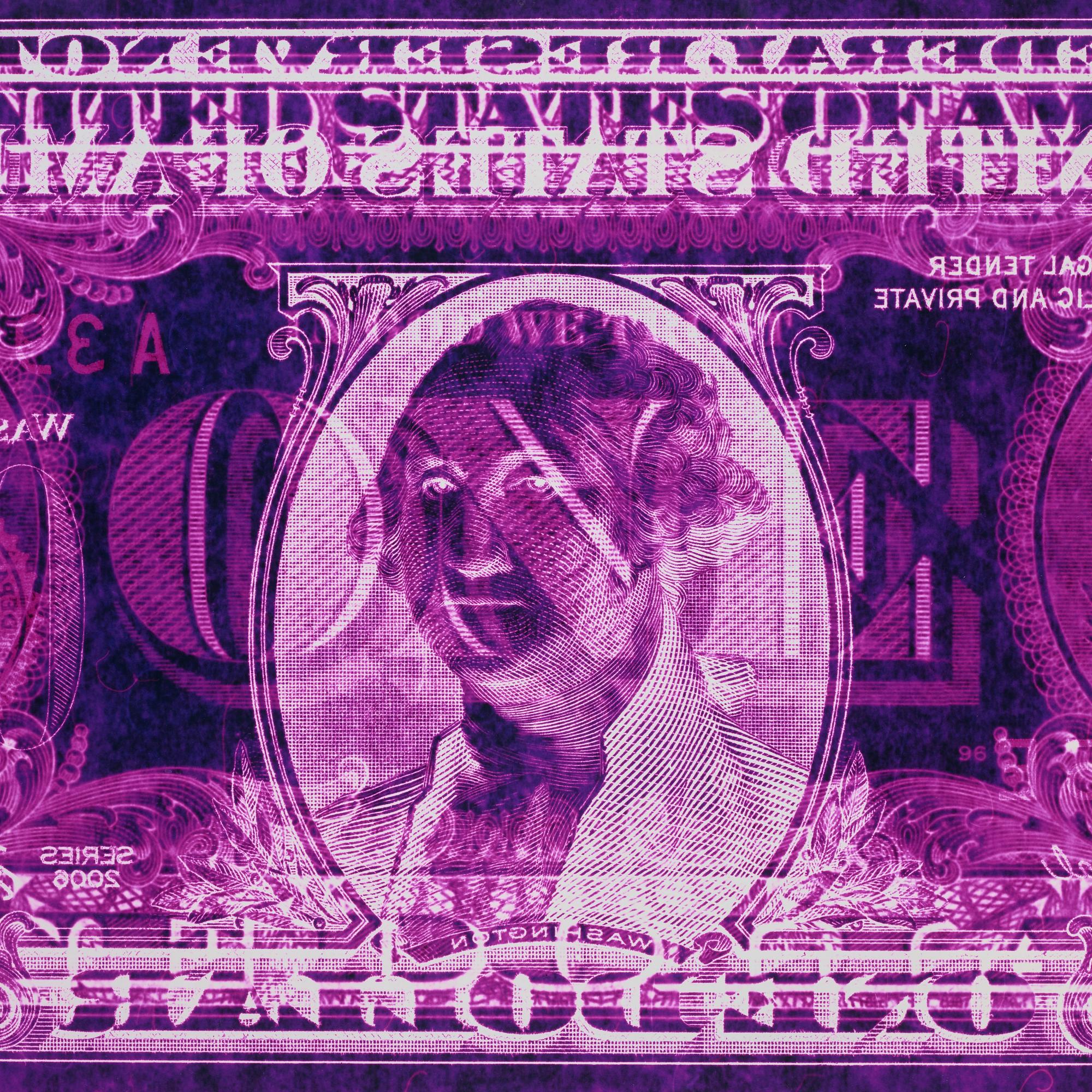 David LaChapelle, "Negative Currency: One Dollar Bill Used as Negative, New York 1990 - 2008".
