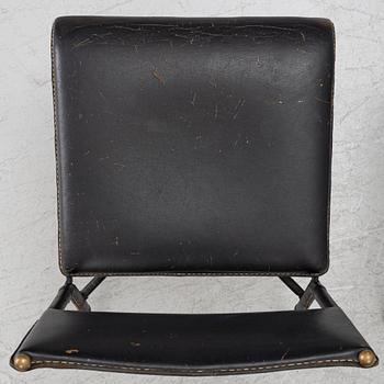 Jacques Adnet, attributed to, chairs, a pair, France, mid-20th century.