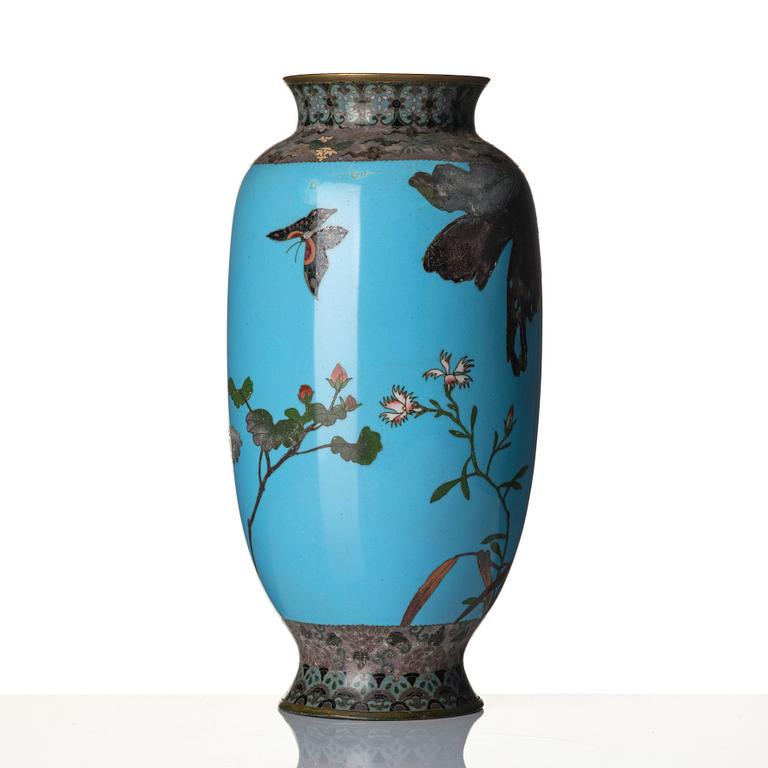 A Japanese cloisonné vase, first part of the 1900s.