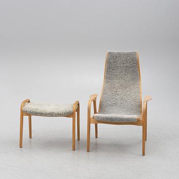 Yngve Ekström, an armchair with footstool, Lamino, Swedese.