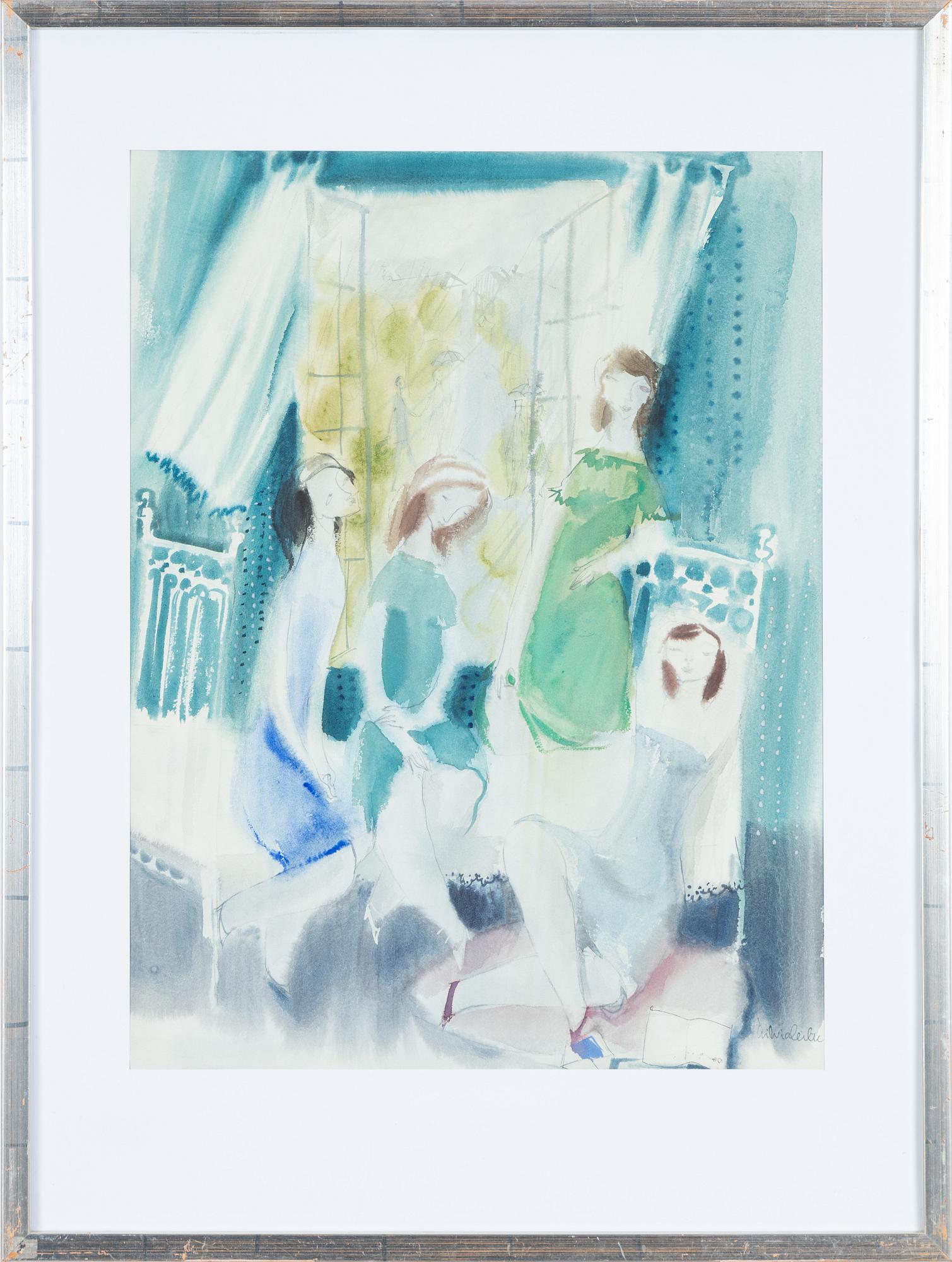 Silvia Leitu, women by a window.