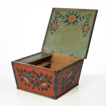 Box. Folk art, Jämtland, 18th/19th century.