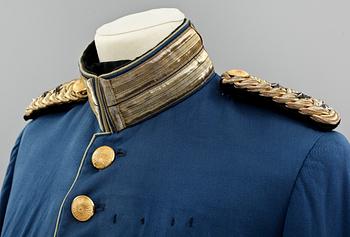 UNIFORM, 3 delar, m/1865-99, överste, Fortifikationen, Sverige.