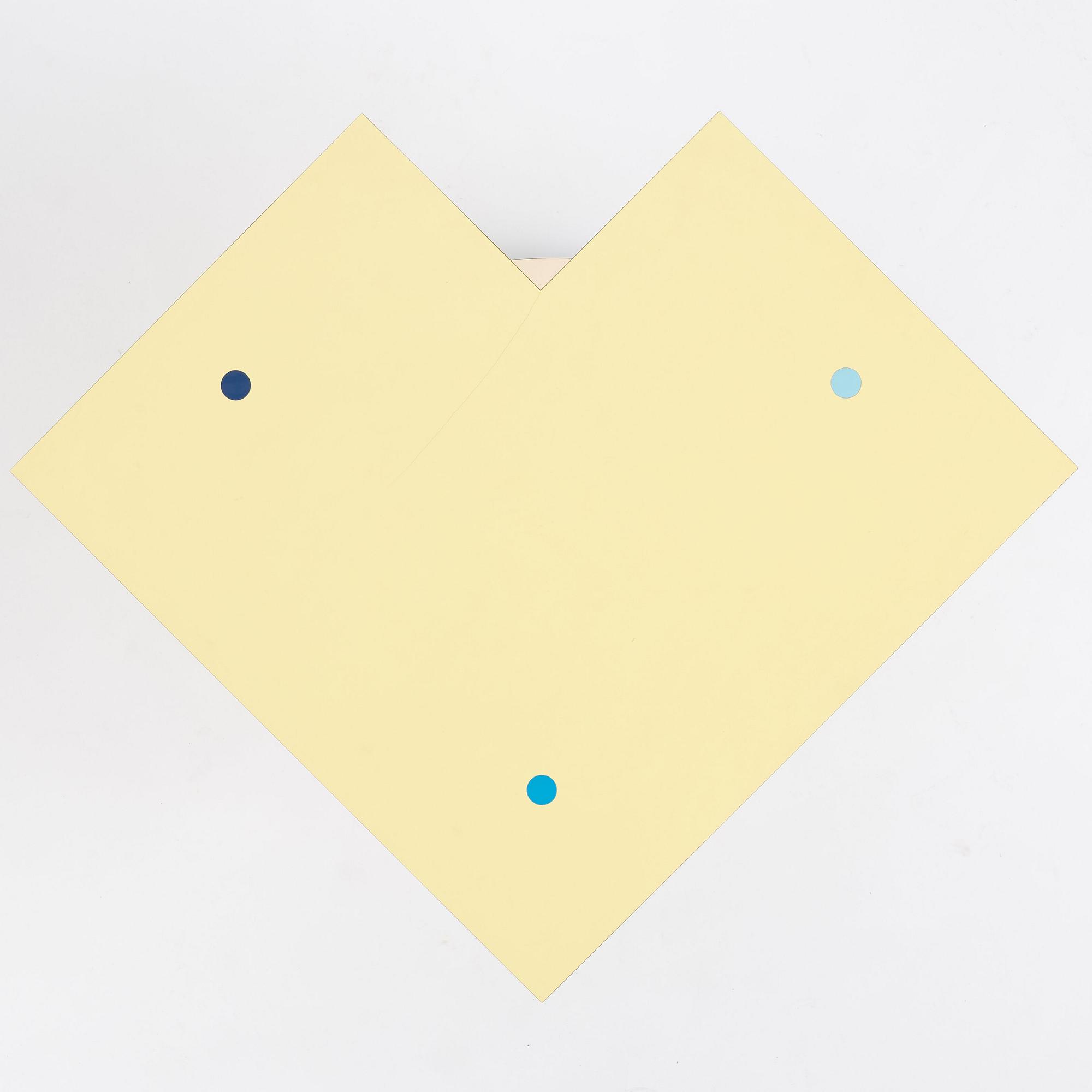 Peter Shire, a "Hollywood" occasional table, Memphis, Italy, post 1983.