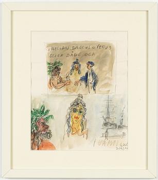 Gösta Werner, "Mellan Baccus o Venus eller både och".