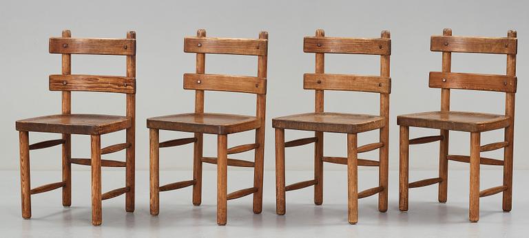 Axel Einar Hjorth, stolar 4 stycken "Sandhamn", Nordiska Kompaniet, 1929.