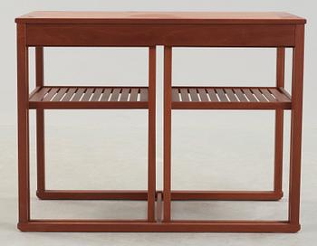 CARL MALMSTEN, satsbord, tre delar, "Släden", Åfors Möbelfabrik, 1988, jubileumsutgåva.