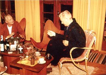 Axel Einar Hjorth, a stained pine 'Utö' table, Nordiska Kompaniet, 1930s.