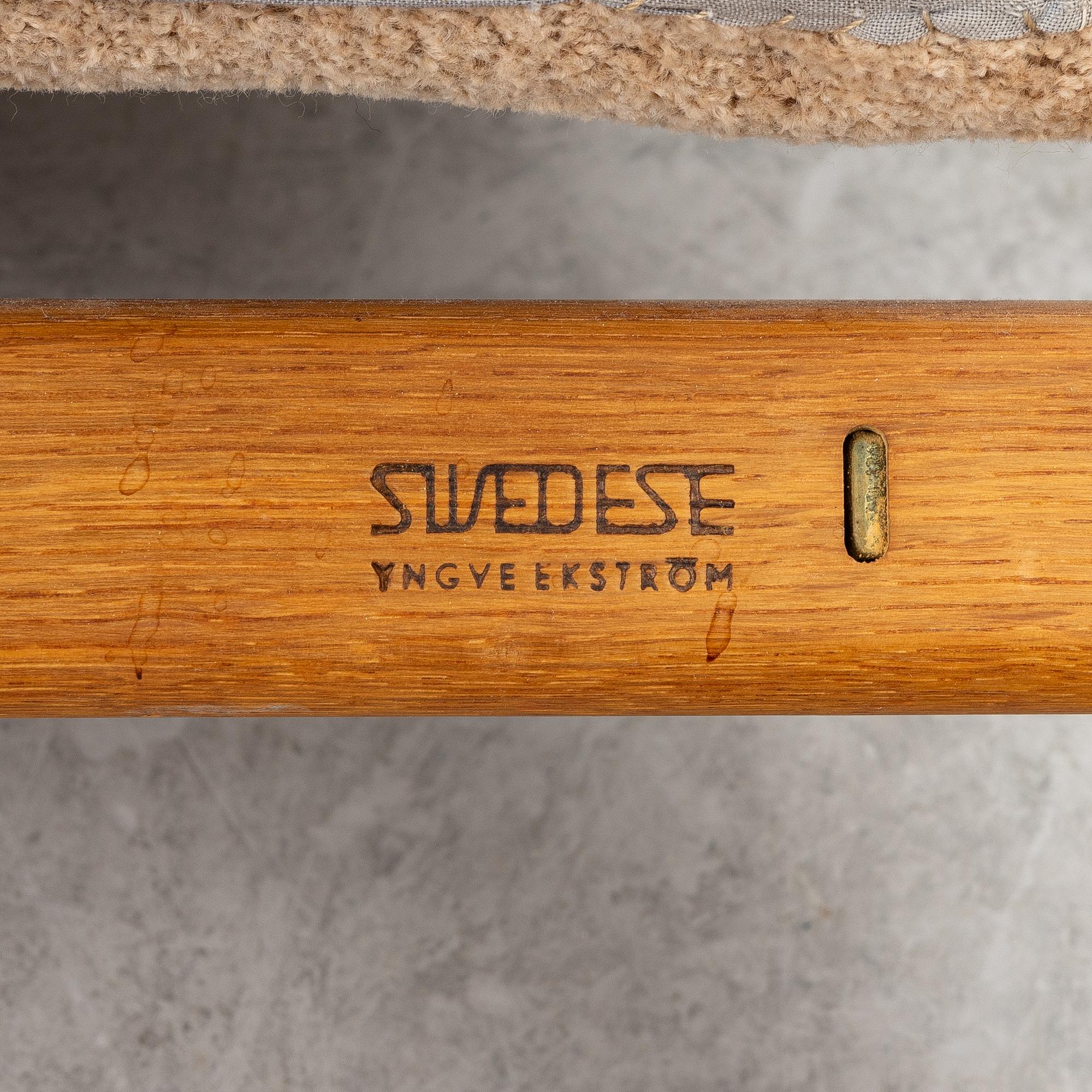 Yngve Ekström, a 'Ruster' armchair, Swedese, mid 20th/second half of the 20th century.