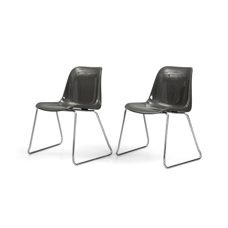 A pair of 'Frankfurt chairs' by Helmut Starke.