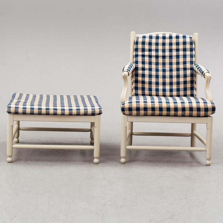 A pair of 'Medevi brunn' easy chairs by IKEA, late 20th century.