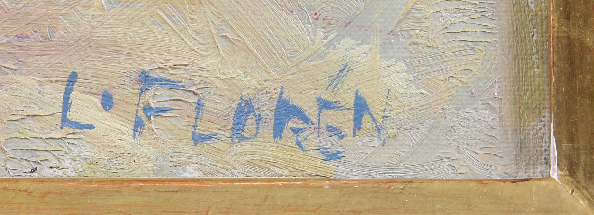 LARS FLORÉN, olja på duk, sign.