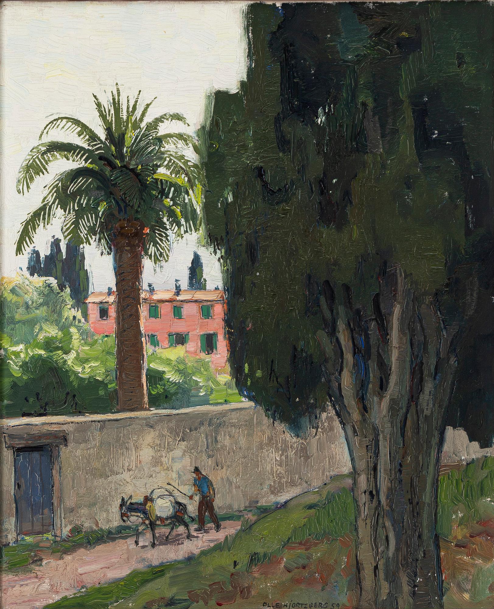 Olle Hjortzberg, Southern landscape.