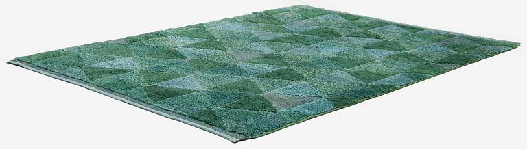 Ingrid Hellman-Knafve, a knotted pile in relief carpet, c. 235 x 164 cm, unsigned.