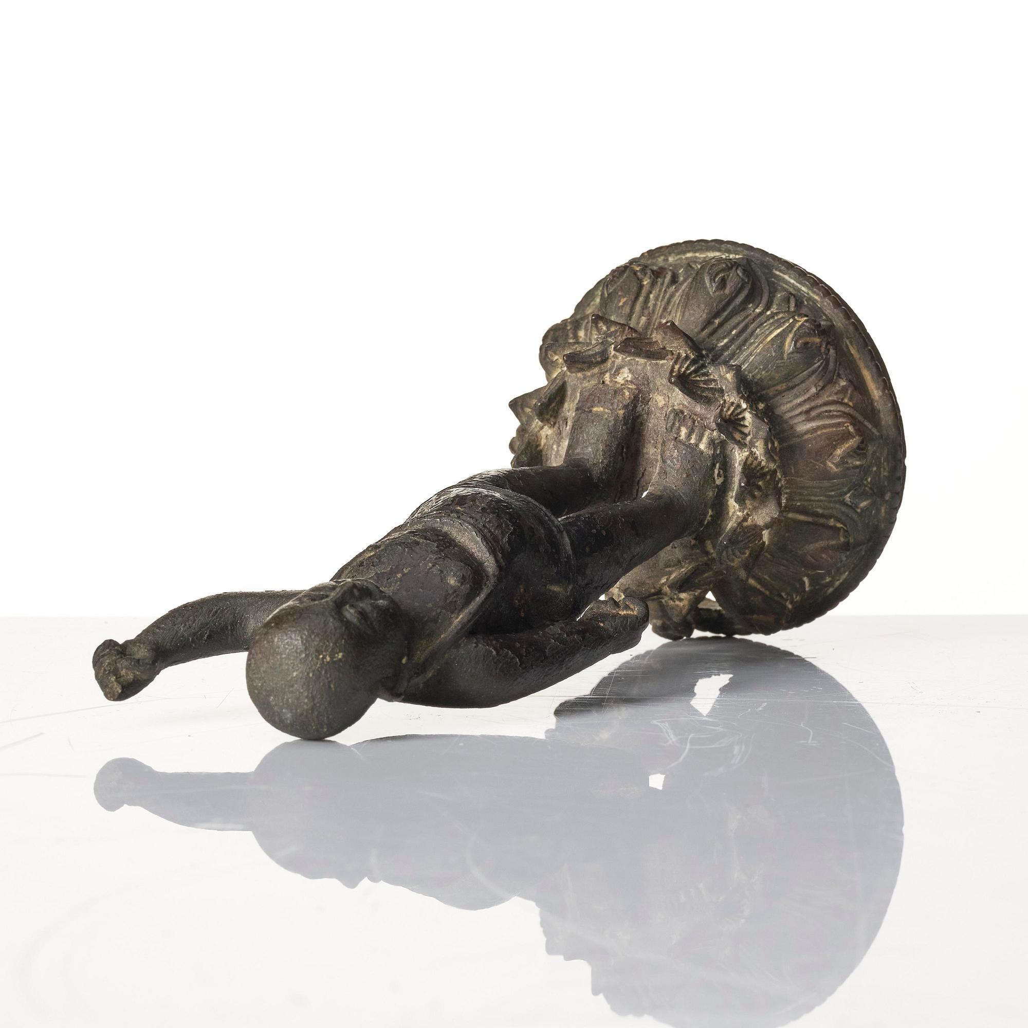 A bronze sculpture of buddha as a child, Ming dynasty (1368-1644).