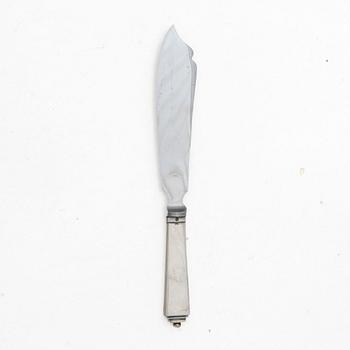Georg Jensen, A silver 'Pyramid' fish knife, silver, Denmark, 1925–1932.