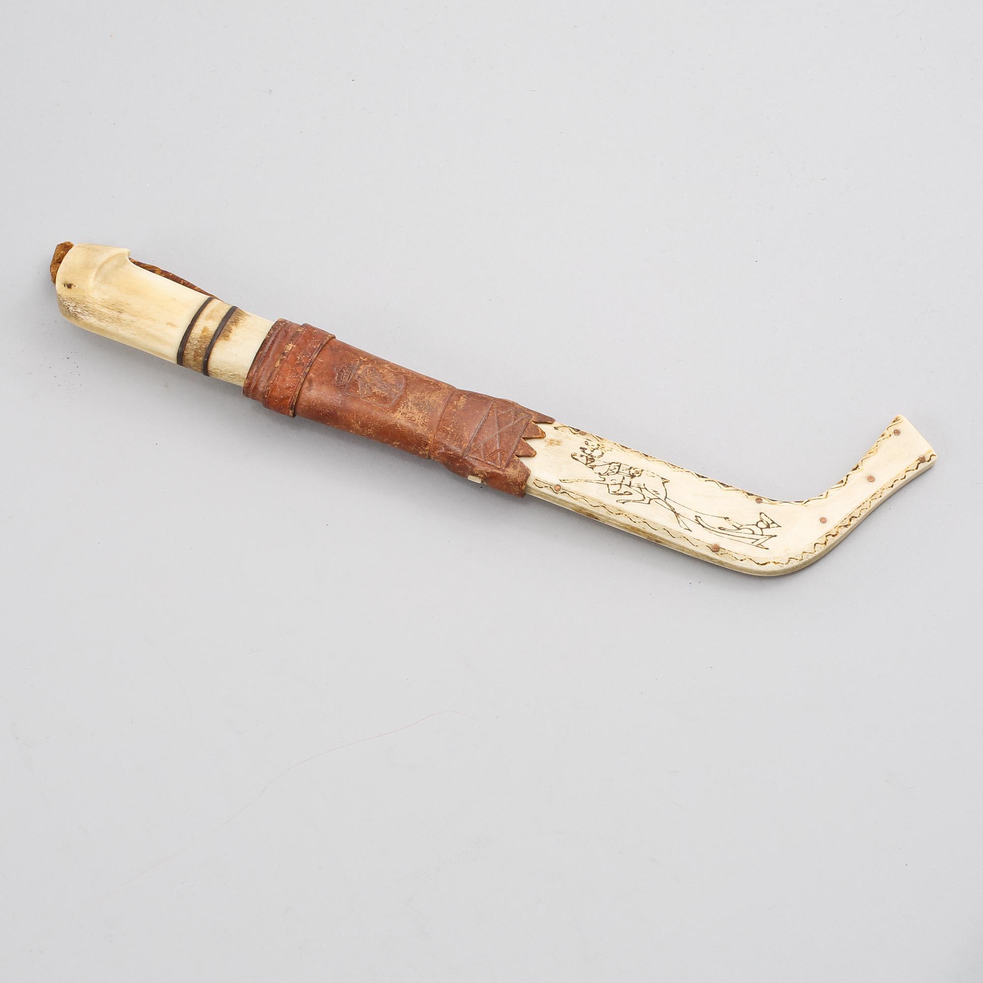 SAMEKNIV, signerad Johannes Lauri, Rovaniemi, 1900-tal.
