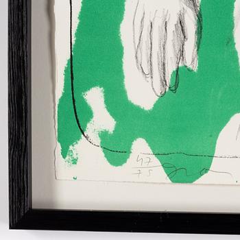 Jim Dine, lithograph in colours, 2011, signed 47/75.