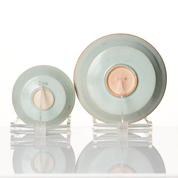 Two qingbai dishes, Song dynasty (960-1279).