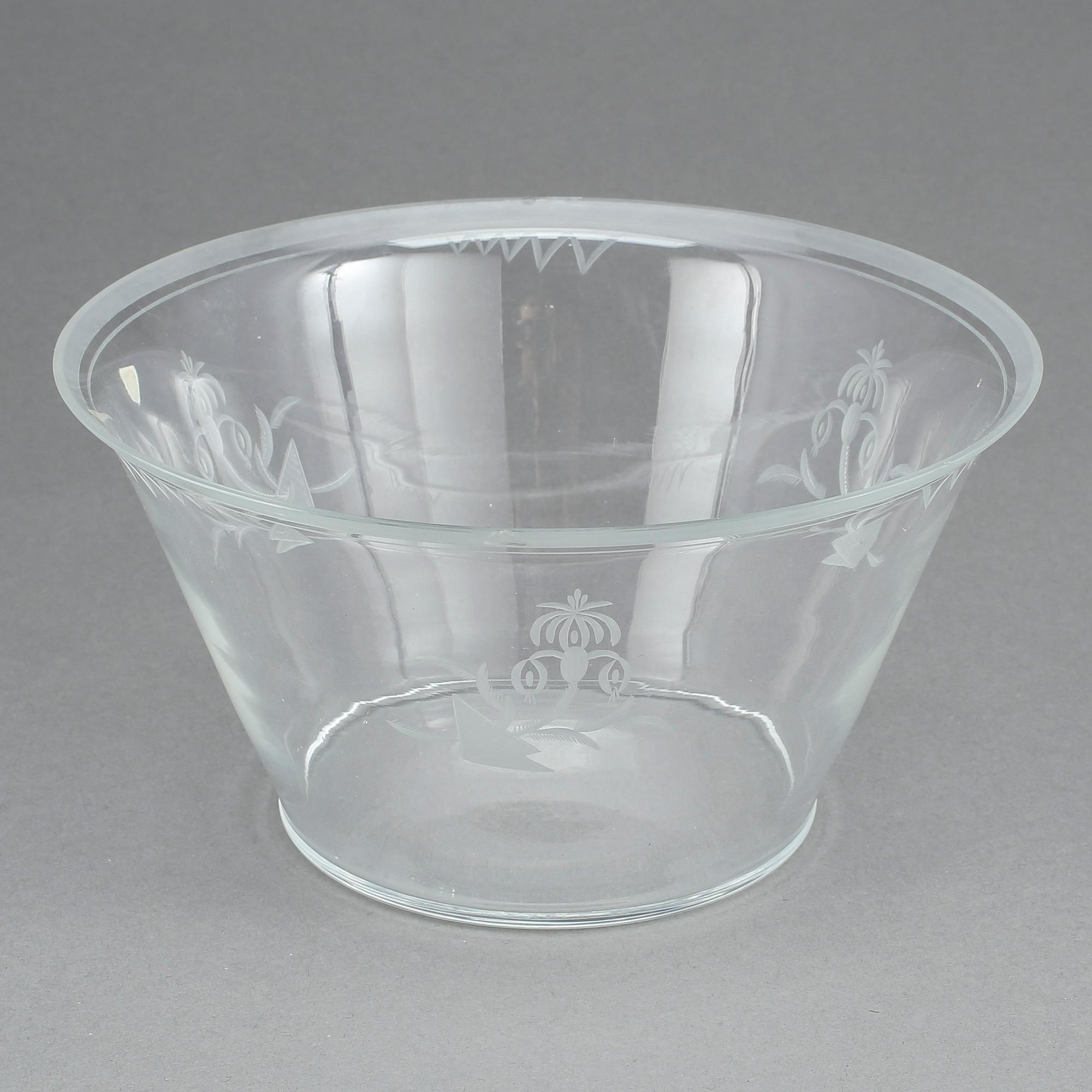 SKÅL, glas, Edward Hald, Orrefors.