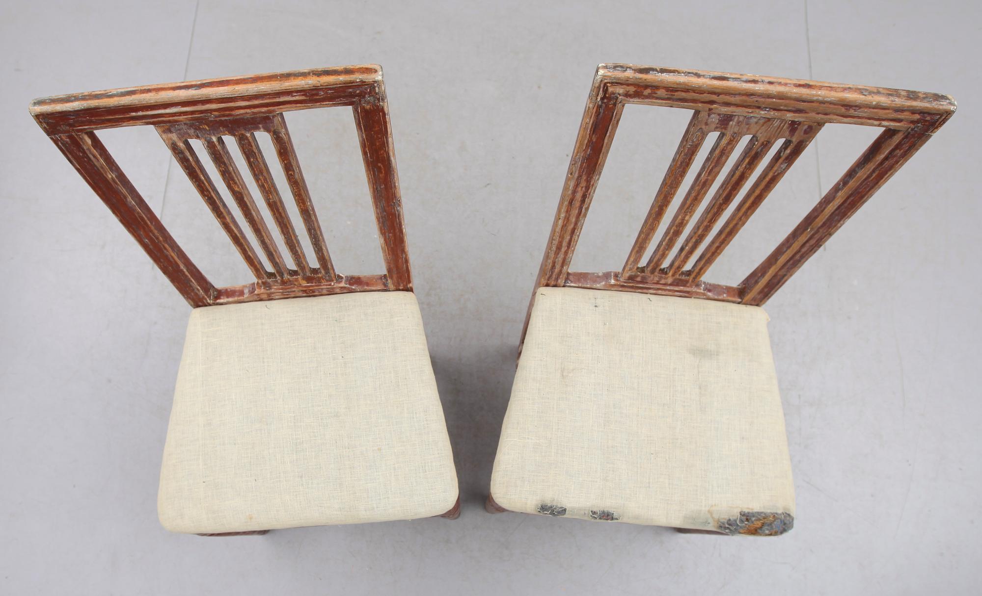 STOLAR, 1 par, sengustavianska, omkring år 1800.