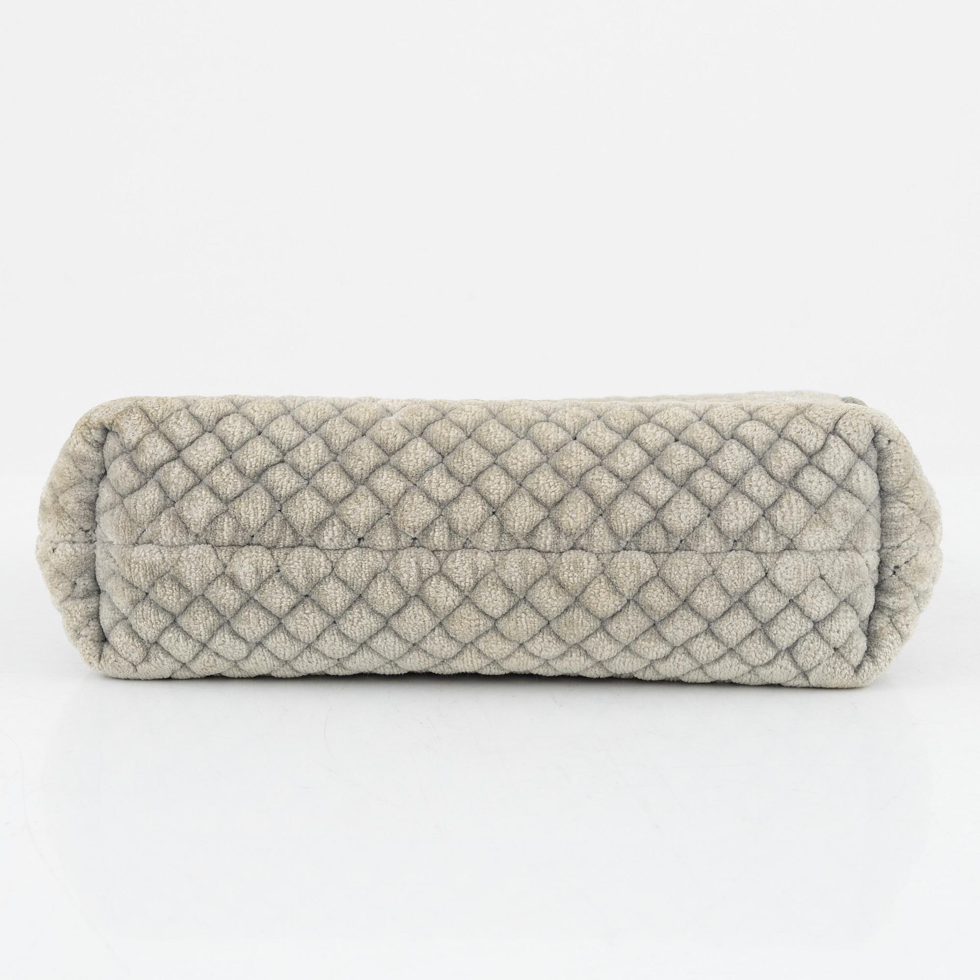 Bottega Veneta, 'Olimpia' quilted velvet shoulder bag.